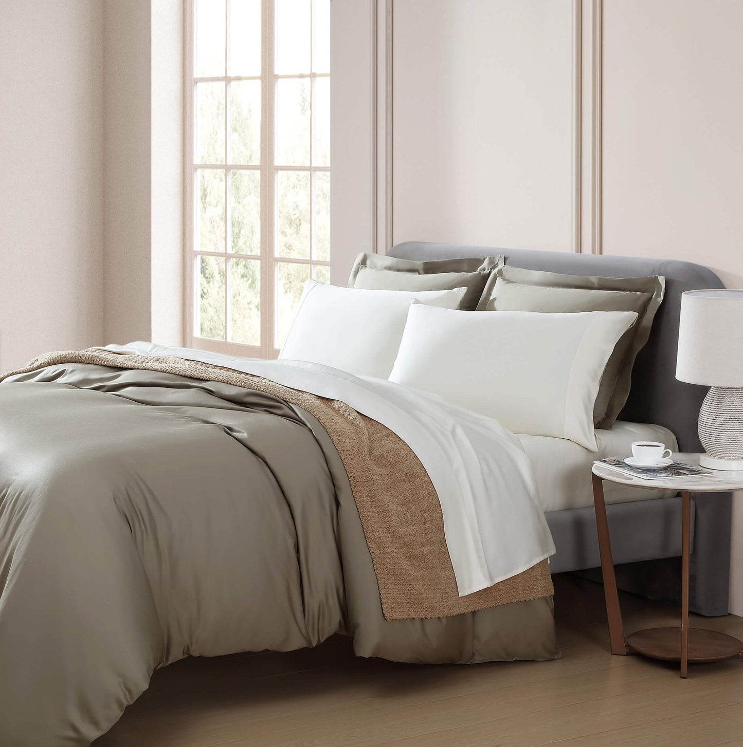 Natural Premium Bamboo Sham Set - Quahog Bay Bedding