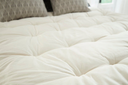 Natural Wool Mattress Topper - Quahog Bay Bedding