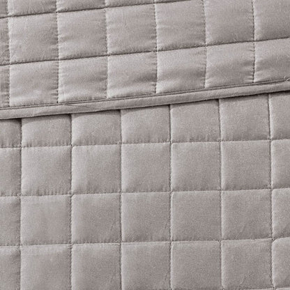 Nautical Comforter and Quilt Set - 8PC - Grey - Quahog Bay Bedding
