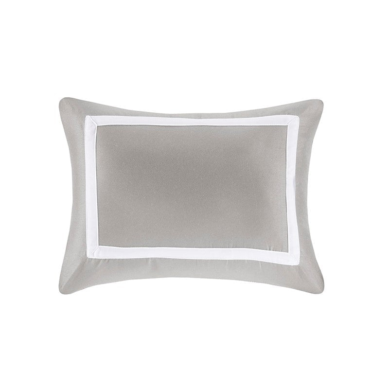 Nautical Comforter and Quilt Set - 8PC - Grey - Quahog Bay Bedding