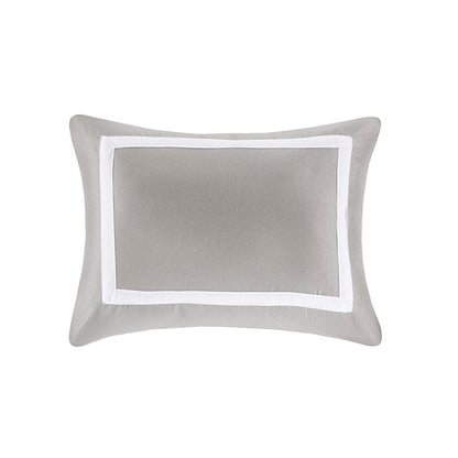 Nautical Comforter and Quilt Set - 8PC - Grey - Quahog Bay Bedding