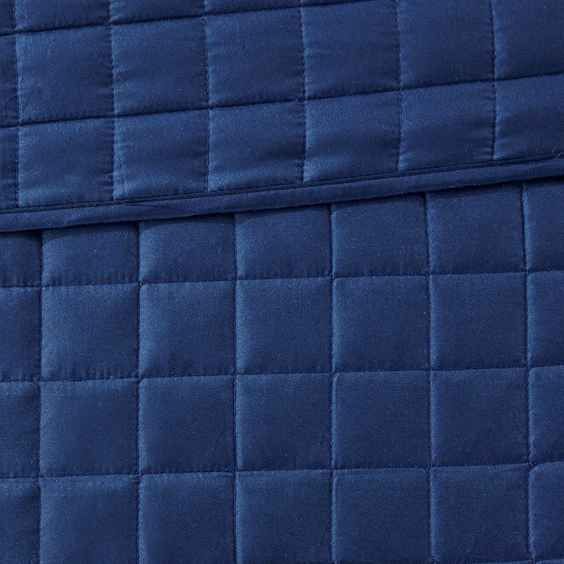 Nautical Comforter and Quilt Set - 8PC - Navy - Quahog Bay Bedding