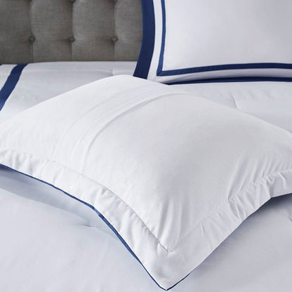 Nautical Comforter and Quilt Set - 8PC - Navy - Quahog Bay Bedding