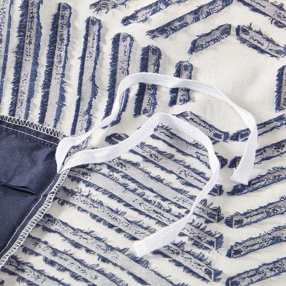 Nautical Ellipse 100% Cotton Jacquard Duvet Cover Set - Quahog Bay Bedding