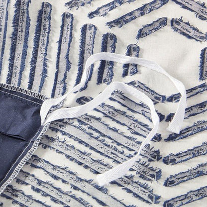 Nautical Ellipse 100% Cotton Jacquard Duvet Cover Set - Quahog Bay Bedding