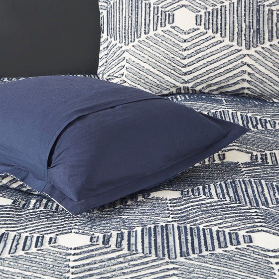 Nautical Ellipse 100% Cotton Jacquard Duvet Cover Set - Quahog Bay Bedding