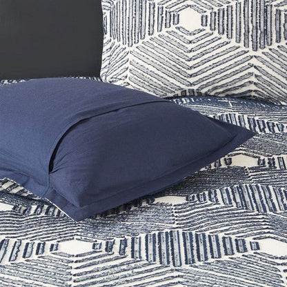 Nautical Ellipse 100% Cotton Jacquard Duvet Cover Set - Quahog Bay Bedding