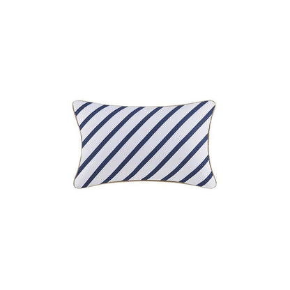 Navy Khaki Stripe 4PC Comforter Set - Nautical Comforters - Quahog Bay Bedding