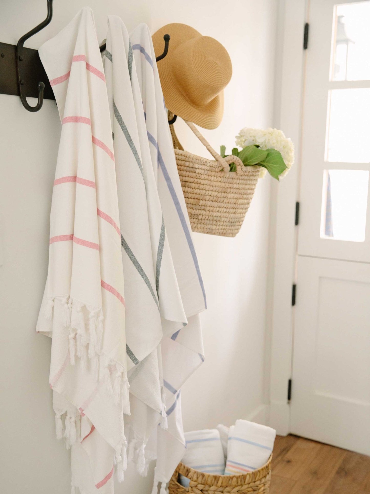 Navy Positano Turkish Towel - Quahog Bay Bedding