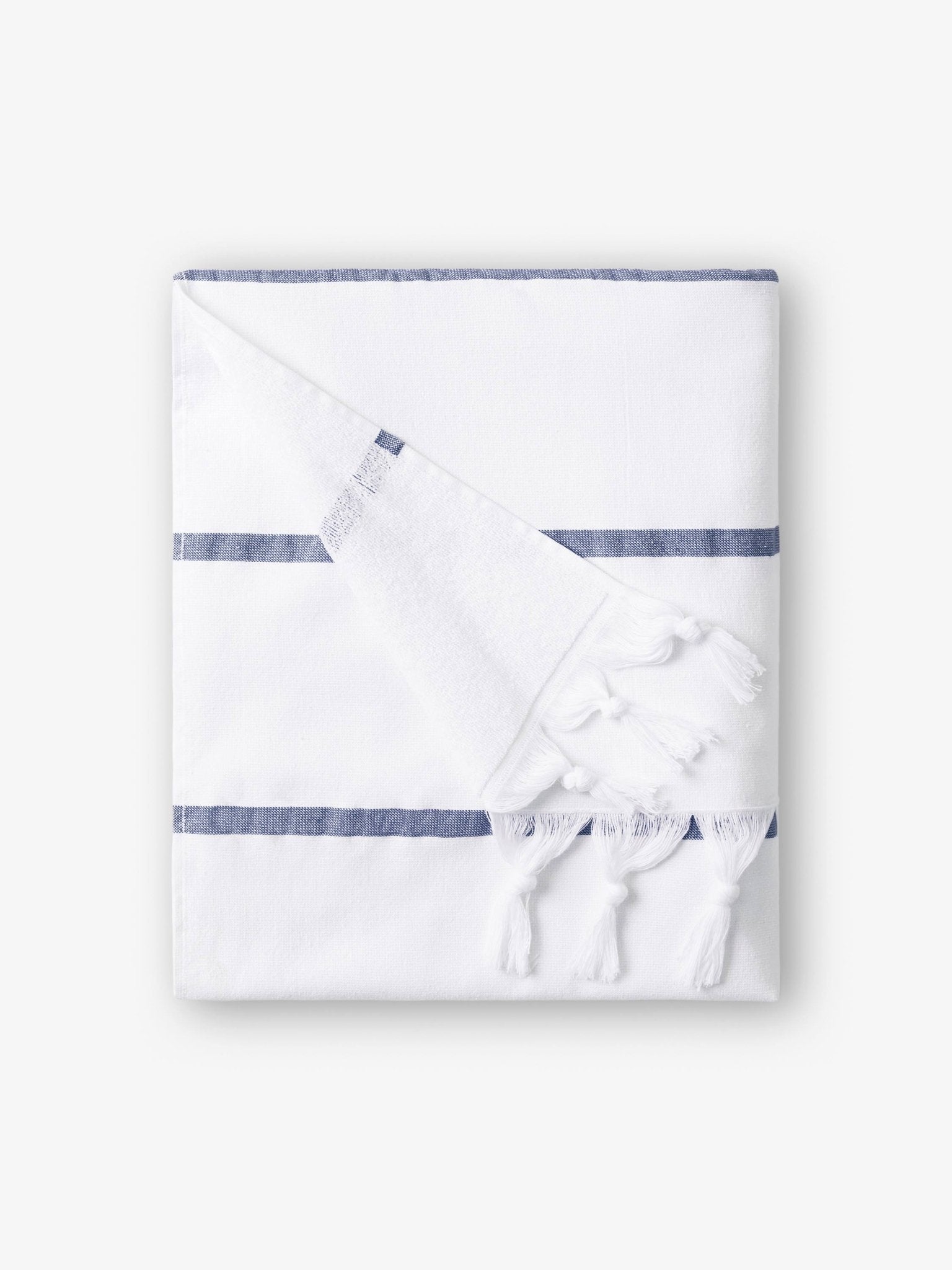 Navy Positano Turkish Towel - Quahog Bay Bedding
