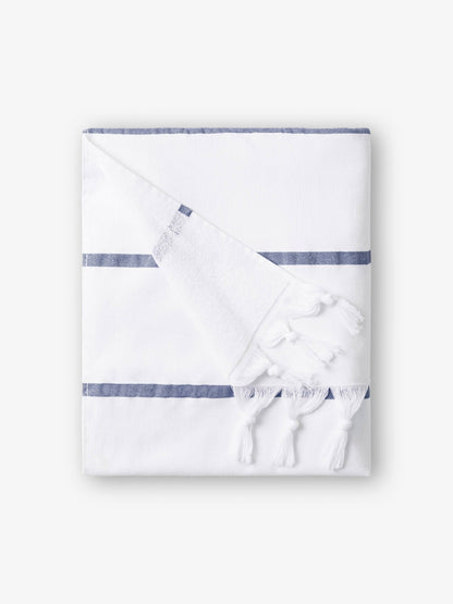 Navy Positano Turkish Towel - Quahog Bay Bedding