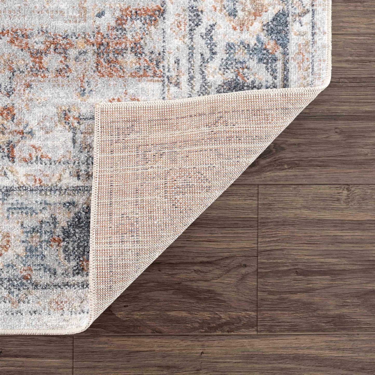 Neta Red & Blue Flat Pile Washable Rug - Quahog Bay Bedding