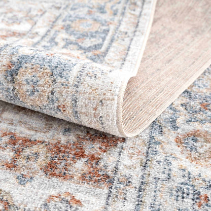 Neta Red & Blue Flat Pile Washable Rug - Quahog Bay Bedding