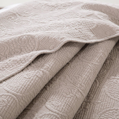 Sandy Elegant Matelasse Cotton Quilted Bedspread Set - Quahog Bay Bedding