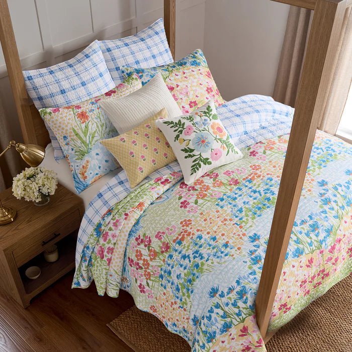 New! Blooming Hillside Quilt Set - Floral Quilt Sets - Quahog Bay Bedding