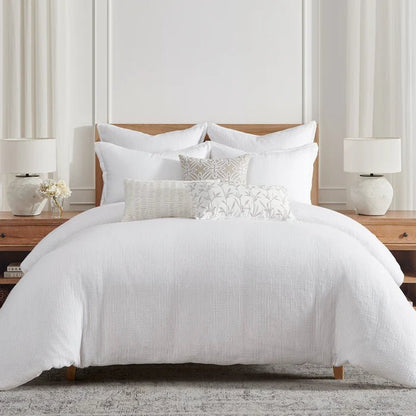 NEW! Luxury Cotton Tencel Silky Comforter Set - Matelassé Comforter Sets - Quahog Bay Bedding