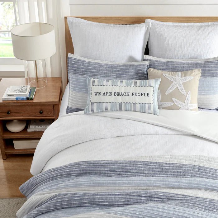 NEW! Luxury Cotton Tencel Silky Comforter Set - Matelassé Comforter Sets - Quahog Bay Bedding