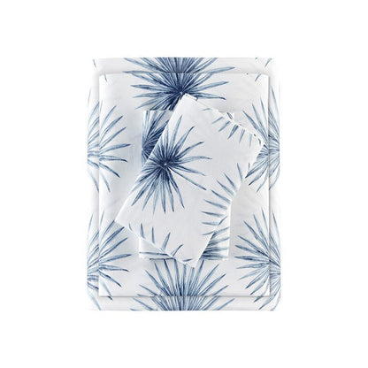 New! Nautical And Coastal Print Blue Palmetto Sheet Sets - 100% Cotton - Percale - Quahog Bay Bedding