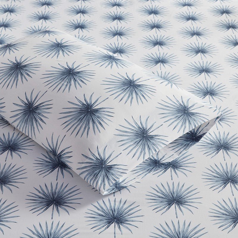 New! Nautical And Coastal Print Blue Palmetto Sheet Sets - 100% Cotton - Percale - Quahog Bay Bedding