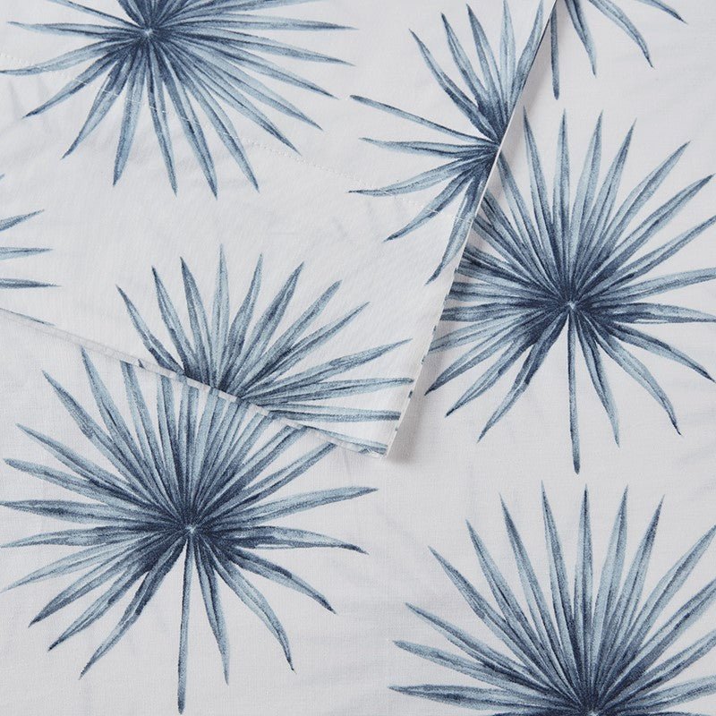 New! Nautical And Coastal Print Blue Palmetto Sheet Sets - 100% Cotton - Percale - Quahog Bay Bedding