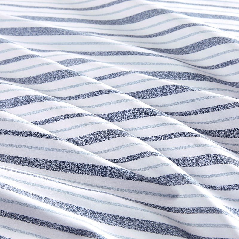 New! Nautical Print Blue Striped Sheet Sets - 100% Cotton - Percale - Nautical Sheets - Quahog Bay Bedding