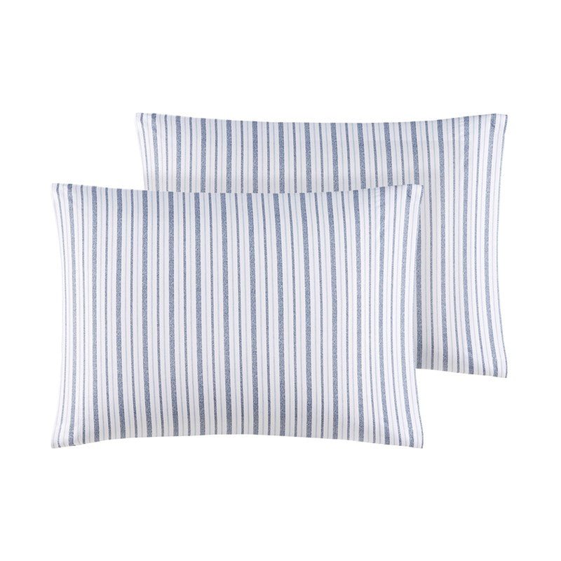 New! Nautical Print Blue Striped Sheet Sets - 100% Cotton - Percale - Nautical Sheets - Quahog Bay Bedding