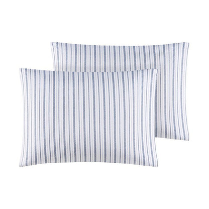 New! Nautical Print Blue Striped Sheet Sets - 100% Cotton - Percale - Nautical Sheets - Quahog Bay Bedding