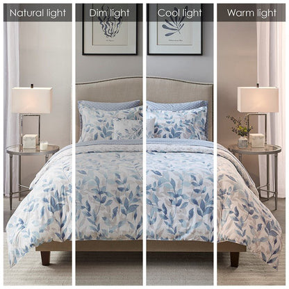 New! Sofia Reversible Comforter Set with Bed Sheets - Floral Botanical Comforters - Quahog Bay Bedding