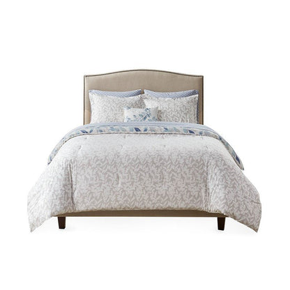 New! Sofia Reversible Comforter Set with Bed Sheets - Floral Botanical Comforters - Quahog Bay Bedding