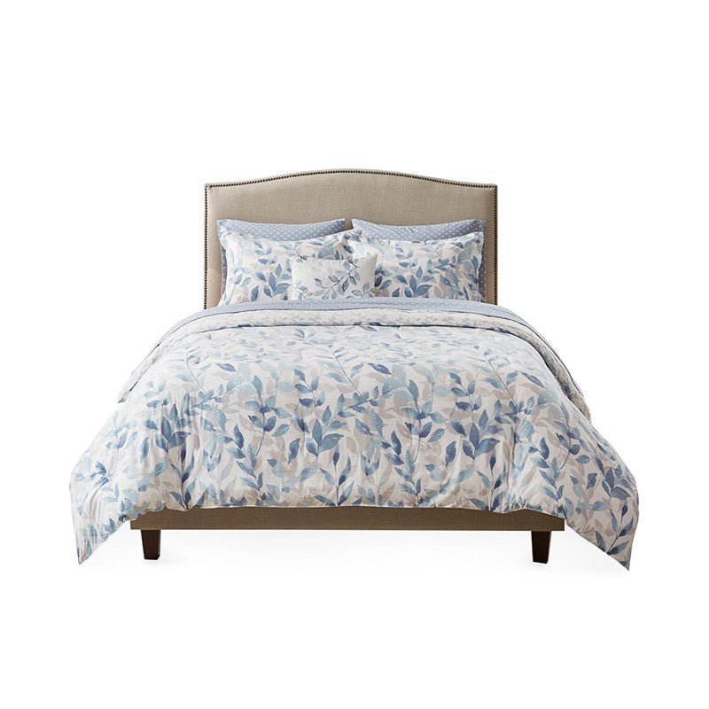 New! Sofia Reversible Comforter Set with Bed Sheets - Floral Botanical Comforters - Quahog Bay Bedding