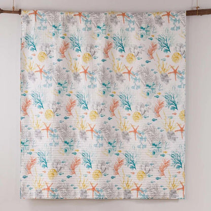 New! Whimsical Sea Quilt Set - Coastal Quilt Sets - Ocean Life Motifs - Quahog Bay Bedding