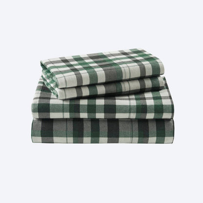 New! Woolrich 100% Cotton Printed Flannel Sheet Set - Finton - Quahog Bay Bedding