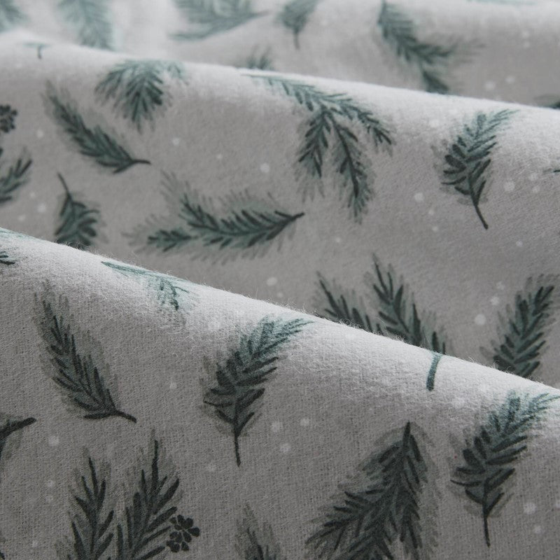 New! Woolrich 100% Cotton Printed Flannel Sheet Set - Pine Branches - Quahog Bay Bedding