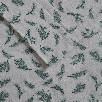 New! Woolrich 100% Cotton Printed Flannel Sheet Set - Pine Branches - Quahog Bay Bedding