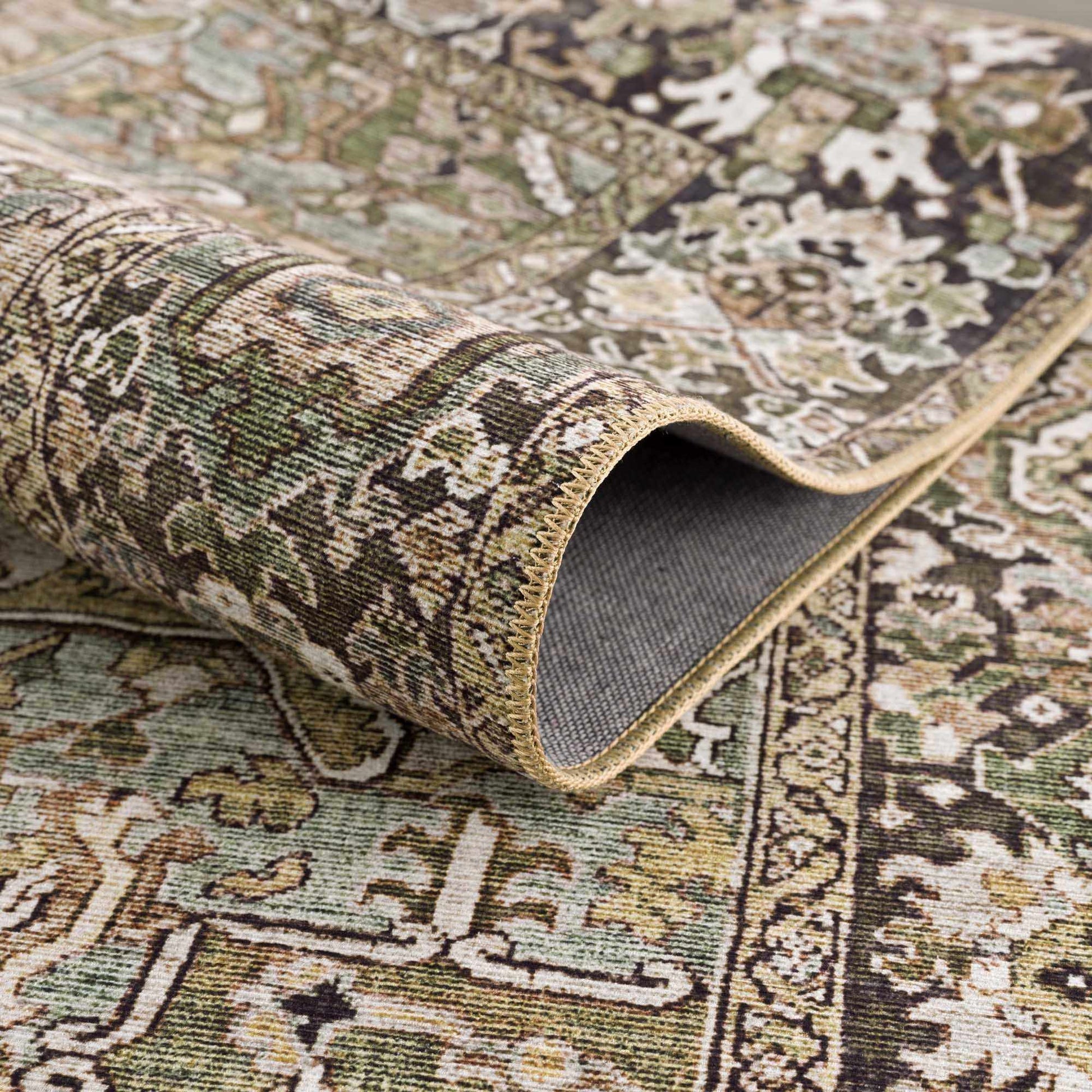 Neyland Sage Green Area Rug - Quahog Bay Bedding