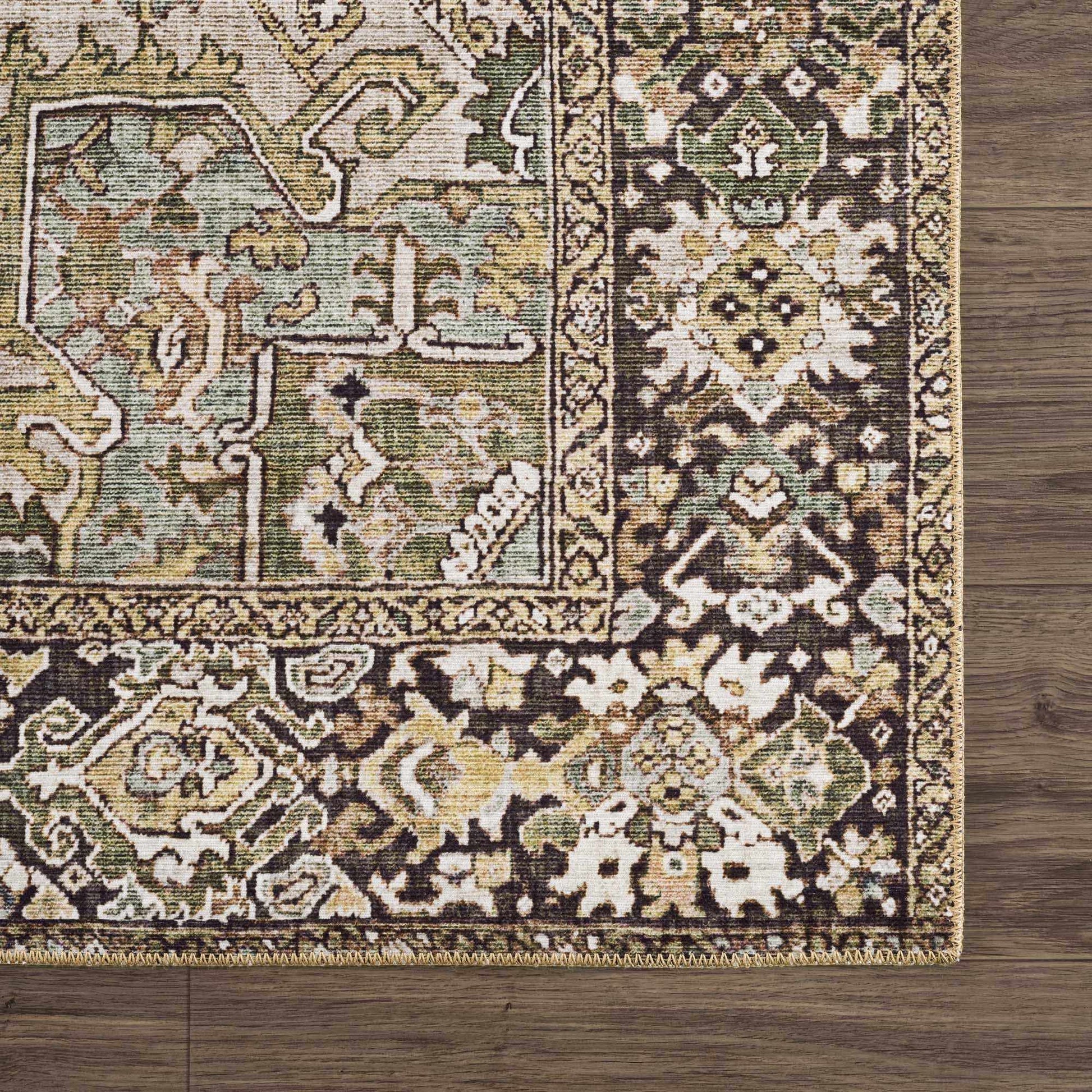 Neyland Sage Green Area Rug - Quahog Bay Bedding