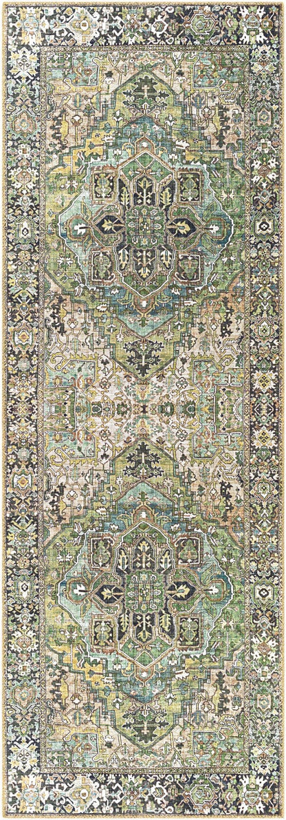 Neyland Sage Green Area Rug - Quahog Bay Bedding