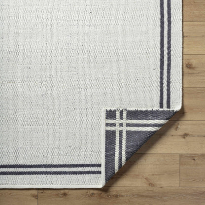 Nimue Bordered Wool Rug - Quahog Bay Bedding