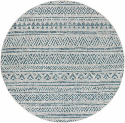 Novato Aqua All Over Pattern Performance Rug - Quahog Bay Bedding