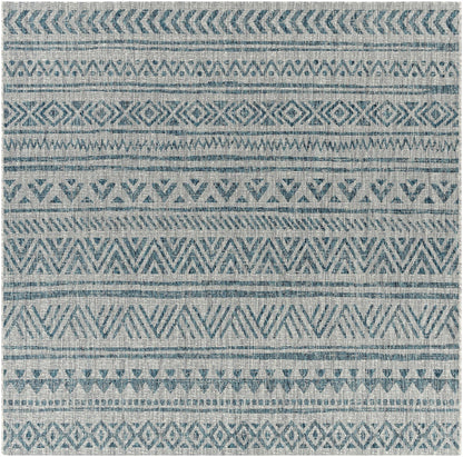 Novato Aqua All Over Pattern Performance Rug - Quahog Bay Bedding