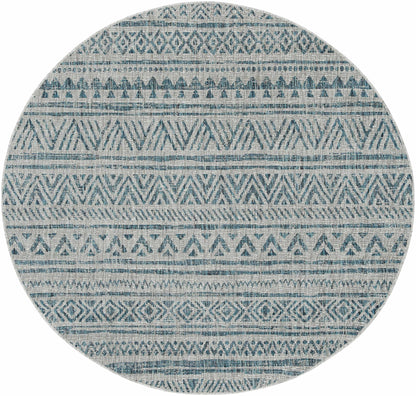Novato Aqua All Over Pattern Performance Rug - Quahog Bay Bedding