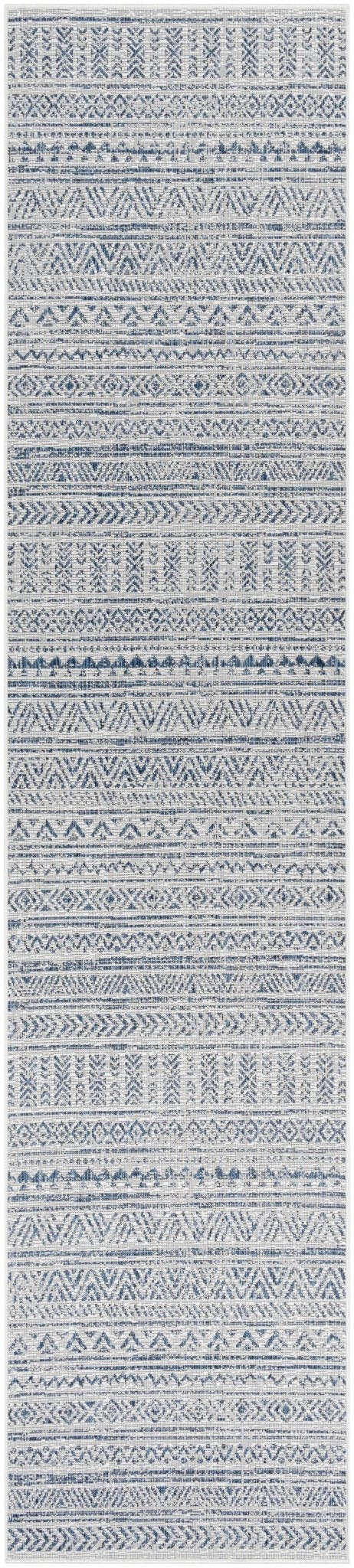 Novato Navy All Over Pattern Performance Rug - Quahog Bay Bedding