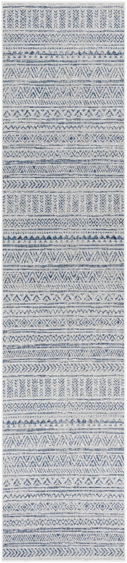 Novato Navy All Over Pattern Performance Rug - Quahog Bay Bedding