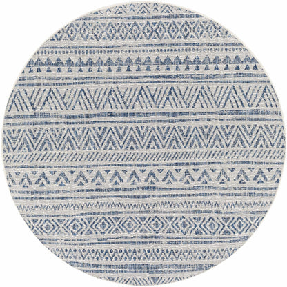 Novato Navy All Over Pattern Performance Rug - Quahog Bay Bedding