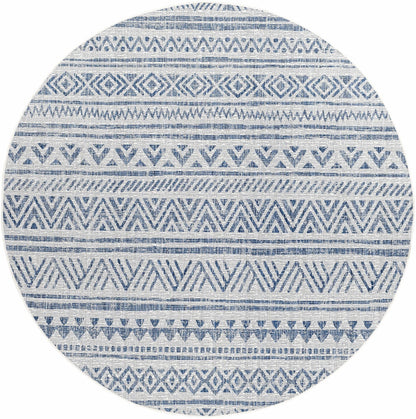Novato Navy All Over Pattern Performance Rug - Quahog Bay Bedding