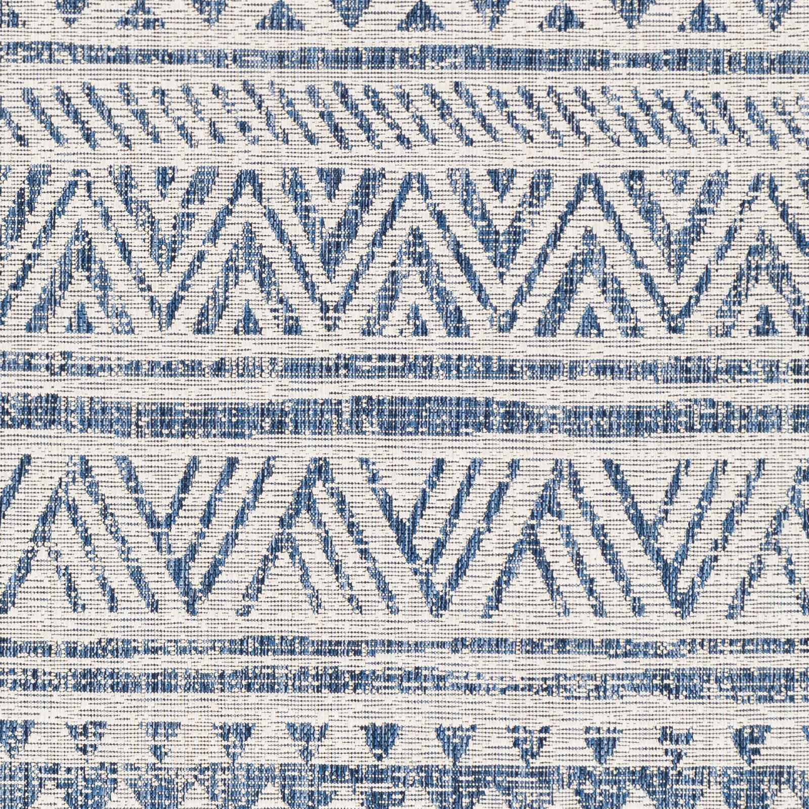 Novato Navy All Over Pattern Performance Rug - Quahog Bay Bedding