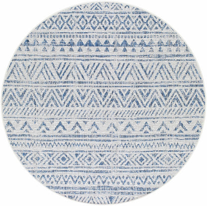 Novato Navy All Over Pattern Performance Rug - Quahog Bay Bedding
