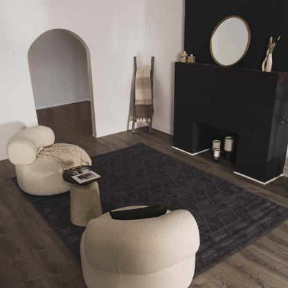 Nuri Black Outdoor Rug - Quahog Bay Bedding