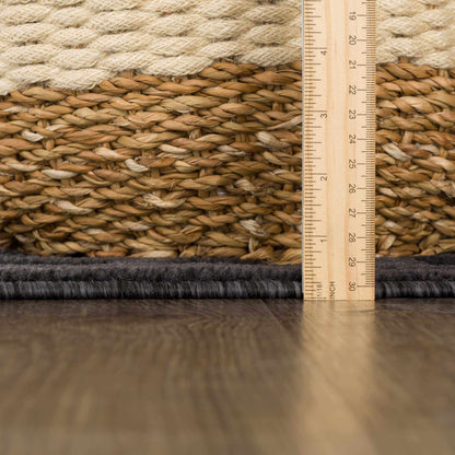 Nuri Black Outdoor Rug - Quahog Bay Bedding