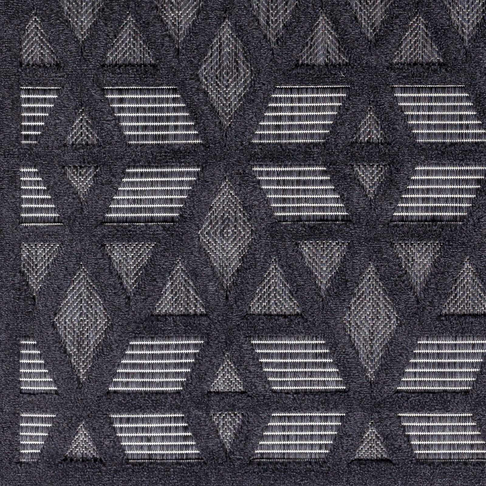 Nuri Black Outdoor Rug - Quahog Bay Bedding